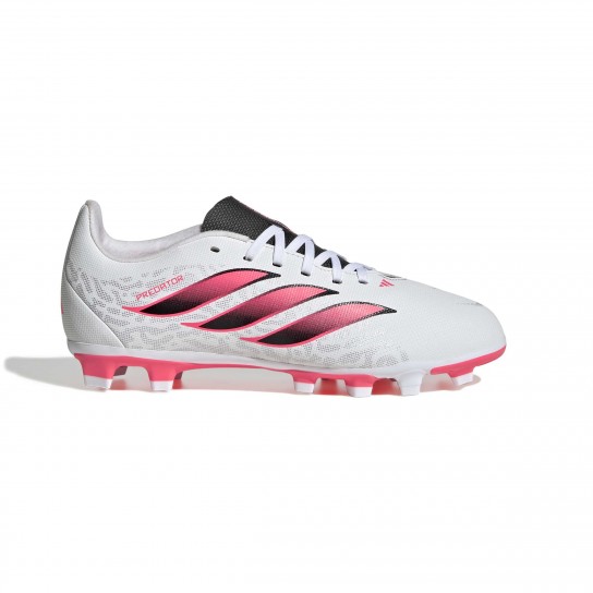 Adidas Predator Club FG/MG J - Branco/Vermelho/Preto